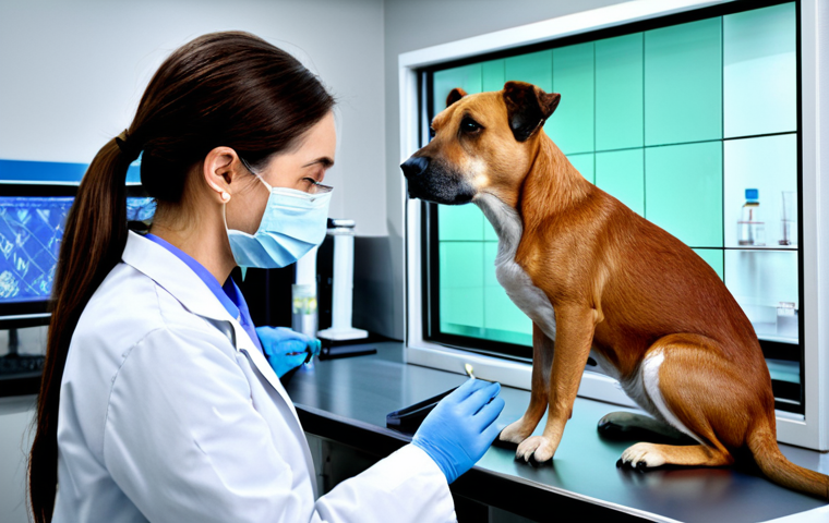 Image Prompt 1: The Modern Veterinary Scientist**