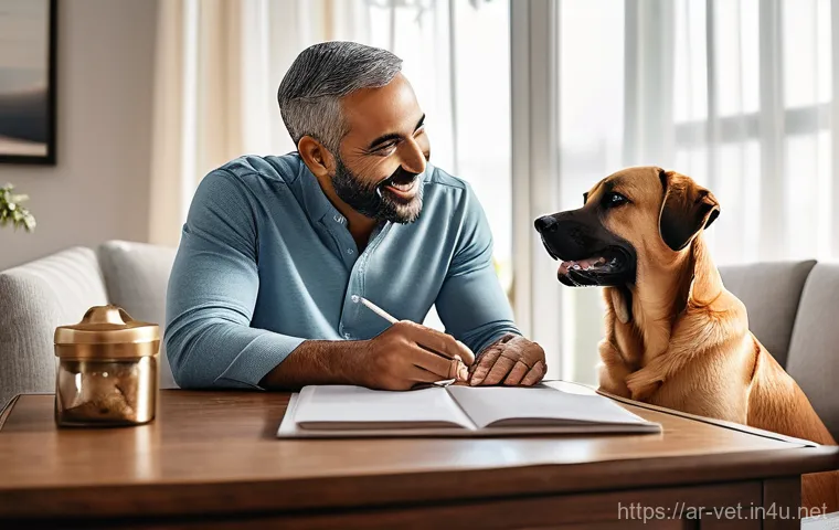 수의사 진료비 설정 기준 - **Prompt:** A vibrant, dynamic scene showcasing a happy, healthy golden retriever puppy joyfully pla...