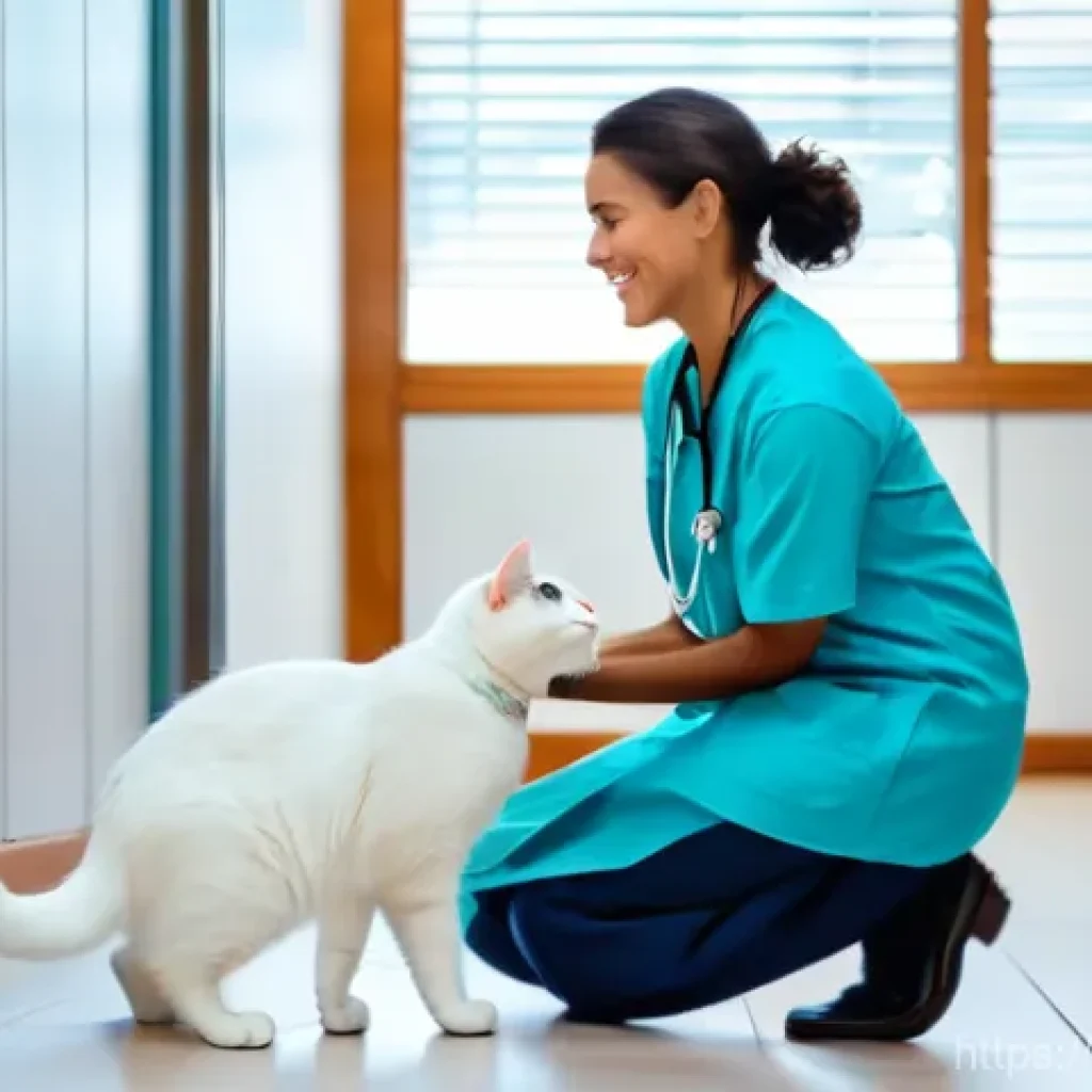 수의사 고객 응대 스킬 - **Prompt 1: A Welcoming First Encounter** A compassionate female veterinarian, in her late 30s w...