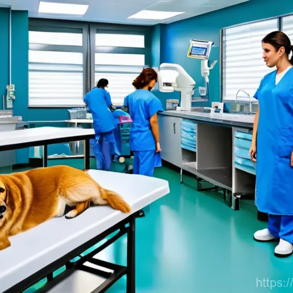 수의학 전공자 대학 선택 가이드 - **Prompt 1: Modern University Veterinary Teaching Hospital** "A highly detailed, realistic image...